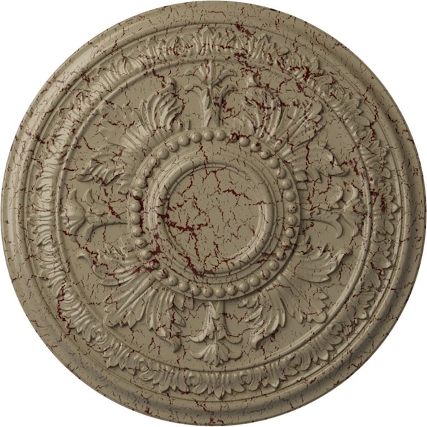 Ekena Millwork Tellson Ceiling Medallion (Fits Canopies up to 6 3/4"), 30 5/8"OD x 2 1/2"P, Gobi Desert Crackle CM30TEGDC - main